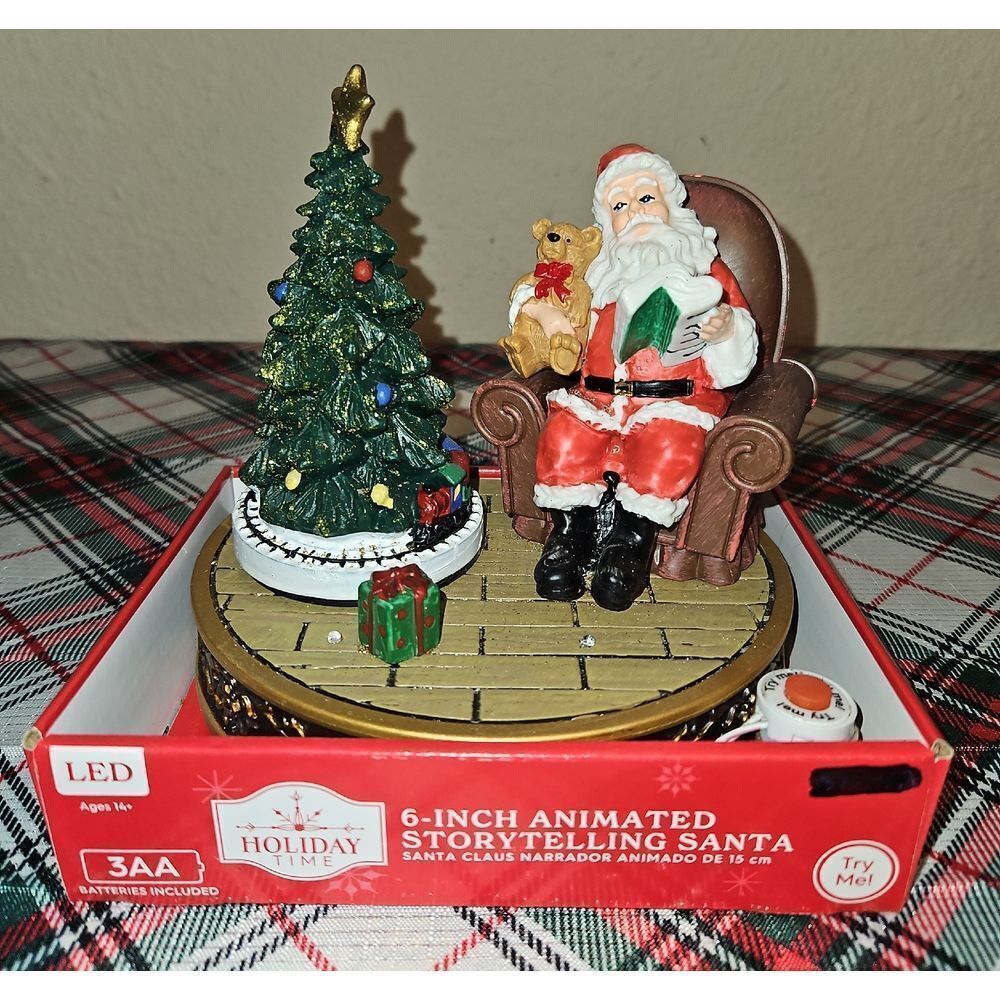 Holiday Time 6" Animated Storytelling Santa